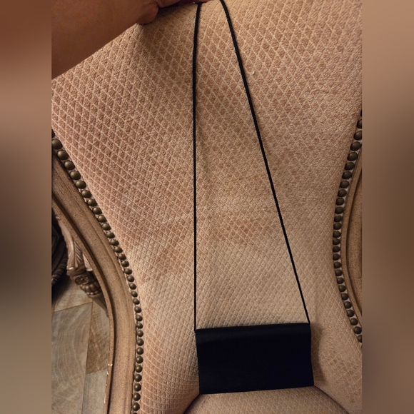 Elegant Black Clutch with Gold Accent - Picture 3 of 7